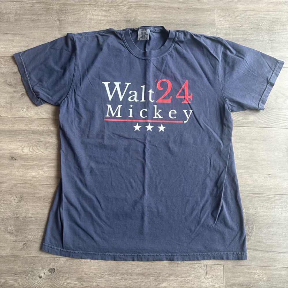 Walt-Mickey ‘24 election t-shirt - size large